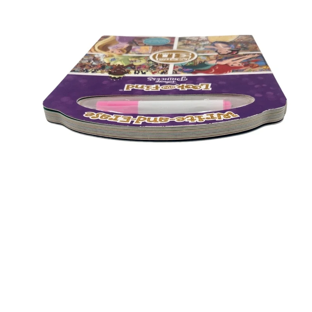 Disney Princess Write-and-Erase Look &‎ Find Wipe Clean Learning Board 20 Pages - Picture 7 of 14